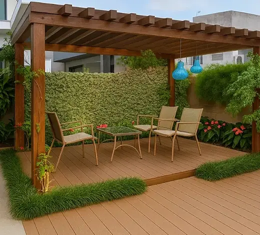 Deck WPC Co-Extruido No Gap Teak 15x220